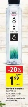 Intermarche Woda niegazowana Aqua Carpatica oferta