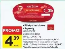 Intermarche Filety śledziowe w oleju King Oscar oferta
