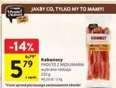 Intermarche Kabanosy drobiowo-wieprzowe Prosto Z Wędliniarni oferta