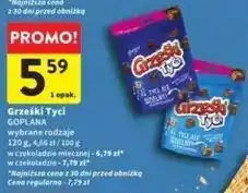 Intermarche Wafelki w czekoladzie mlecznej Grześki Tyci oferta