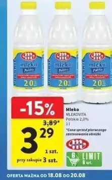 Intermarche Mleko polskie 2% Mlekovita oferta