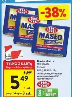 Intermarche Masło ekstra Mlekovita Polskie oferta