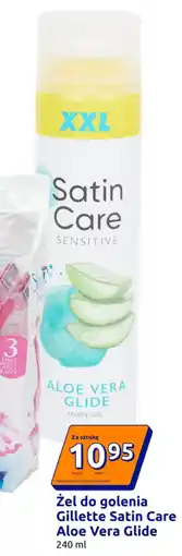 Action Żel do golenia Gillette Satin Care Aloe Vera Glide oferta
