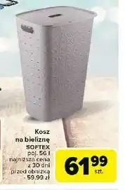 Carrefour Kosz na pranie softex 56 l Curver oferta