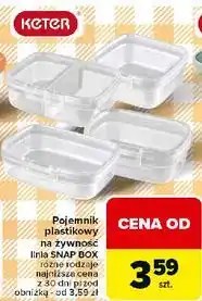 Carrefour Pojemnik snap 1.3 l Keter oferta