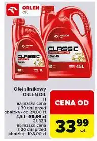 Carrefour Olej silnikowy platinum classic synthetic 5w-40 Orlen Oil oferta