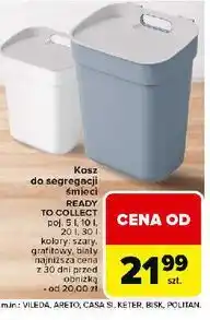 Carrefour Kosz na śmieci ready to collect 30 l Keter oferta