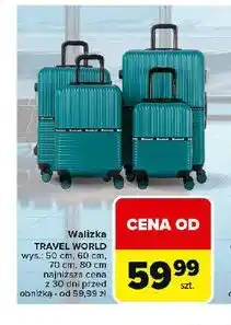 Carrefour Walizka travel world 80 cm oferta