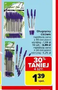 Carrefour Długopis niebieski Crown oferta