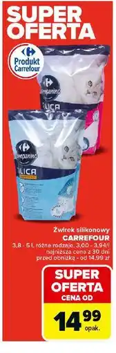 Carrefour Żwirek silikonowy Carrefour Companino oferta