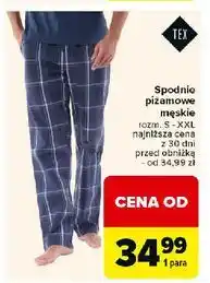Carrefour Spodnie piżamowe męskie s-xxl Tex oferta