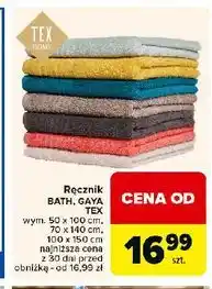 Carrefour Ręcznik gaya 100 x 150 cm Tex oferta