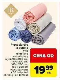 Carrefour Prześcieradło z gumką 180 x 200 cm Tex oferta