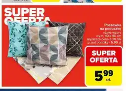 Carrefour Poszewka na poduszke 40 x cm oferta