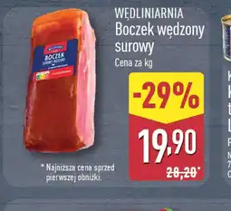 ALDI Boczek wędzony surowy oferta