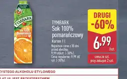 ALDI Sok Tymbark 100% pomarańczowy oferta