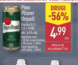 ALDI Piwo Pilsner Urquell oferta