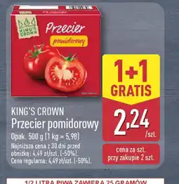 ALDI Przecier pomidorowy King's Crown oferta