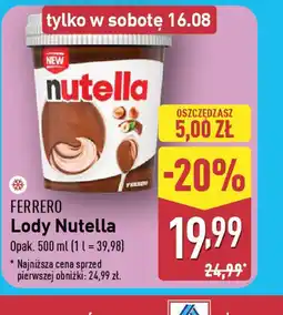 ALDI Lody Nutella Ferrero oferta