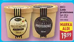 ALDI Lody Mucci proteinowe waniliowe 500ml oferta