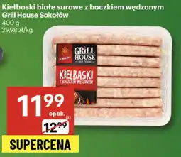 Delikatesy Centrum Kiełbaski białe surowe z boczkiem wędzonym Grill House Sokołów oferta