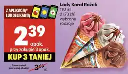 Delikatesy Centrum Lody Koral Rożek oferta