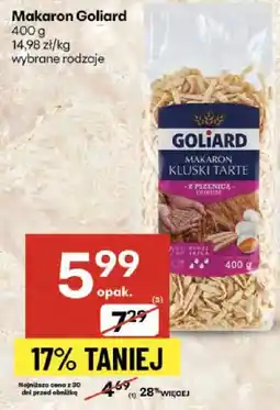 Delikatesy Centrum Makaron Goliard kluski wstążki oferta
