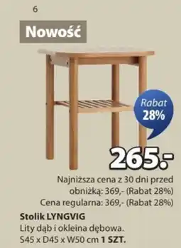 JYSK Stolik Dębowa oferta