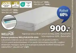 JYSK Materac Wellpur oferta