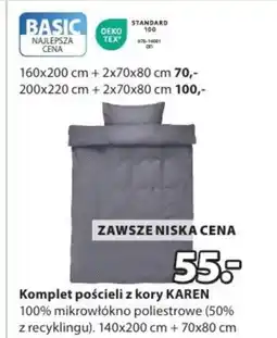 JYSK Komplet pościeli Basic oferta
