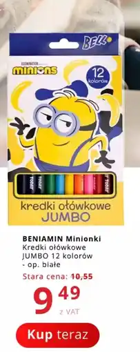 Poczta Polska BENIAMIN Minionki Kredki ołówkowe JUMBO oferta