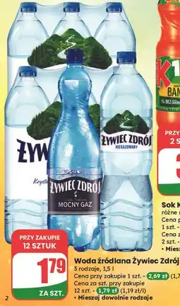 Dino Woda mocny gaz Żywiec Zdrój oferta