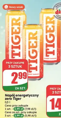 Dino Napój cherry banana zero Tiger Energy Drink oferta