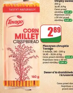 Dino Pieczywo chrupkie kukurydziano-jaglane Tovago oferta