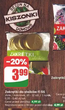 Dino Zakrętka do słoików typu twist off kolorowe śr. 66 mm oferta