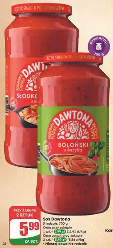 Dino Sos słodko-kwaśny z ananasem Dawtona oferta