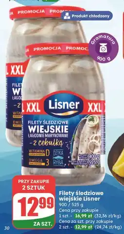 Dino Filety śledziowe wiejskie w oleju z cebulką Lisner oferta