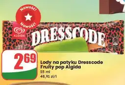 Dino Lód fruity pop Algida Dresscode oferta