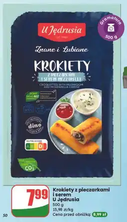 Dino Krokiety z pieczarkami i serem mozzarella U Jędrusia oferta