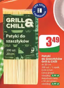 Dino Patyki do szaszłyków 20 cm Grill & Chill oferta