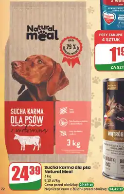 Dino Karma dla psa z wołowiną Natural Meal oferta