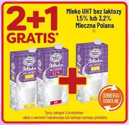 Polomarket Mleko UHT bez laktozy Mleczna Polana oferta
