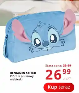 Poczta Polska BENIAMIN STITCH Piórnik pluszowy niebieski oferta