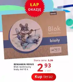 Poczta Polska BENIAMIN REXUS Blok techniczny biały oferta