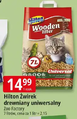 E.Leclerc Hilton Żwirek drewniany uniwersalny Zoo Factory oferta