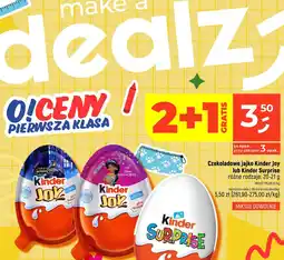 Dealz Czekoladowe jajko Kinder Joy lub Kinder Surprise oferta
