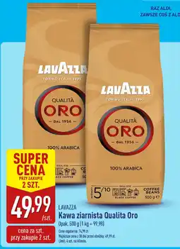 ALDI Kawa ziarnista Lavazza Qualita Oro oferta