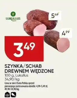 Chata Polska Szynka/schab drewnem wędzone Lukullus oferta