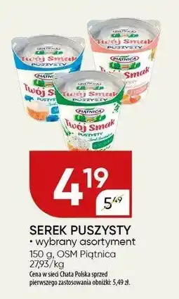 Chata Polska Serek puszysty wybrany asortyment OSM Piątnica oferta