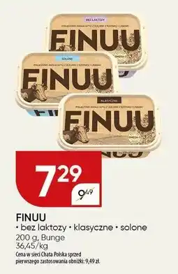 Chata Polska Deser Finuu bez laktozy klasyczne solone Bunge oferta